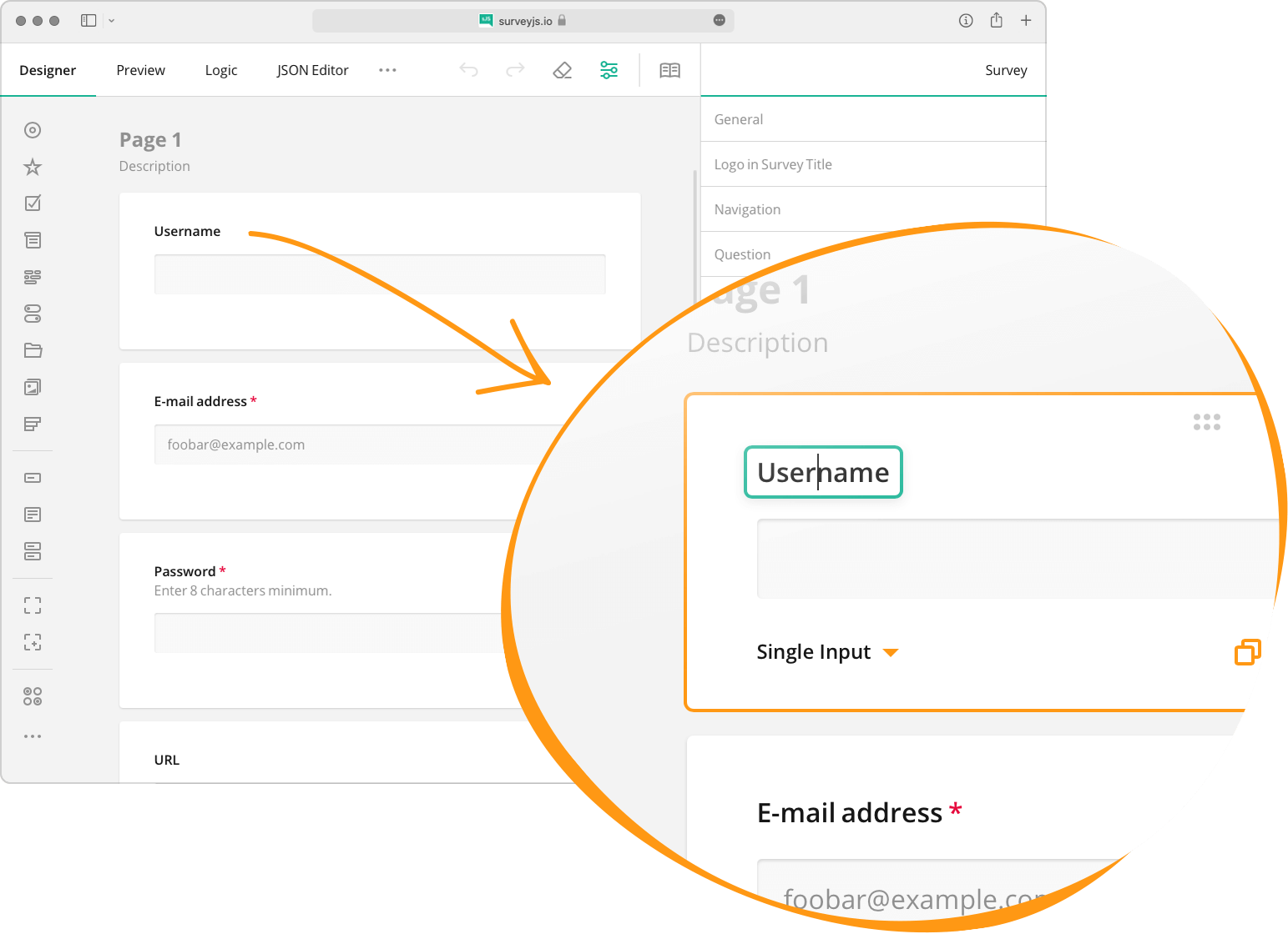 SurveyJS - Replaceable UI components