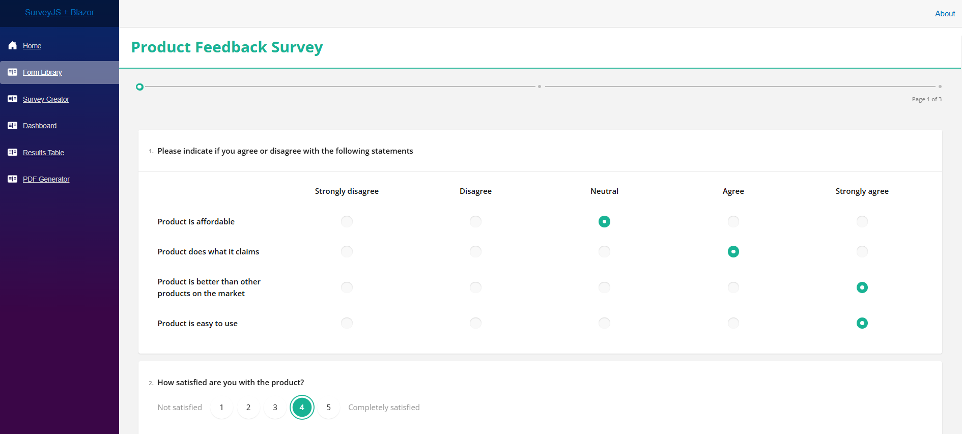 Blazor Form Runner