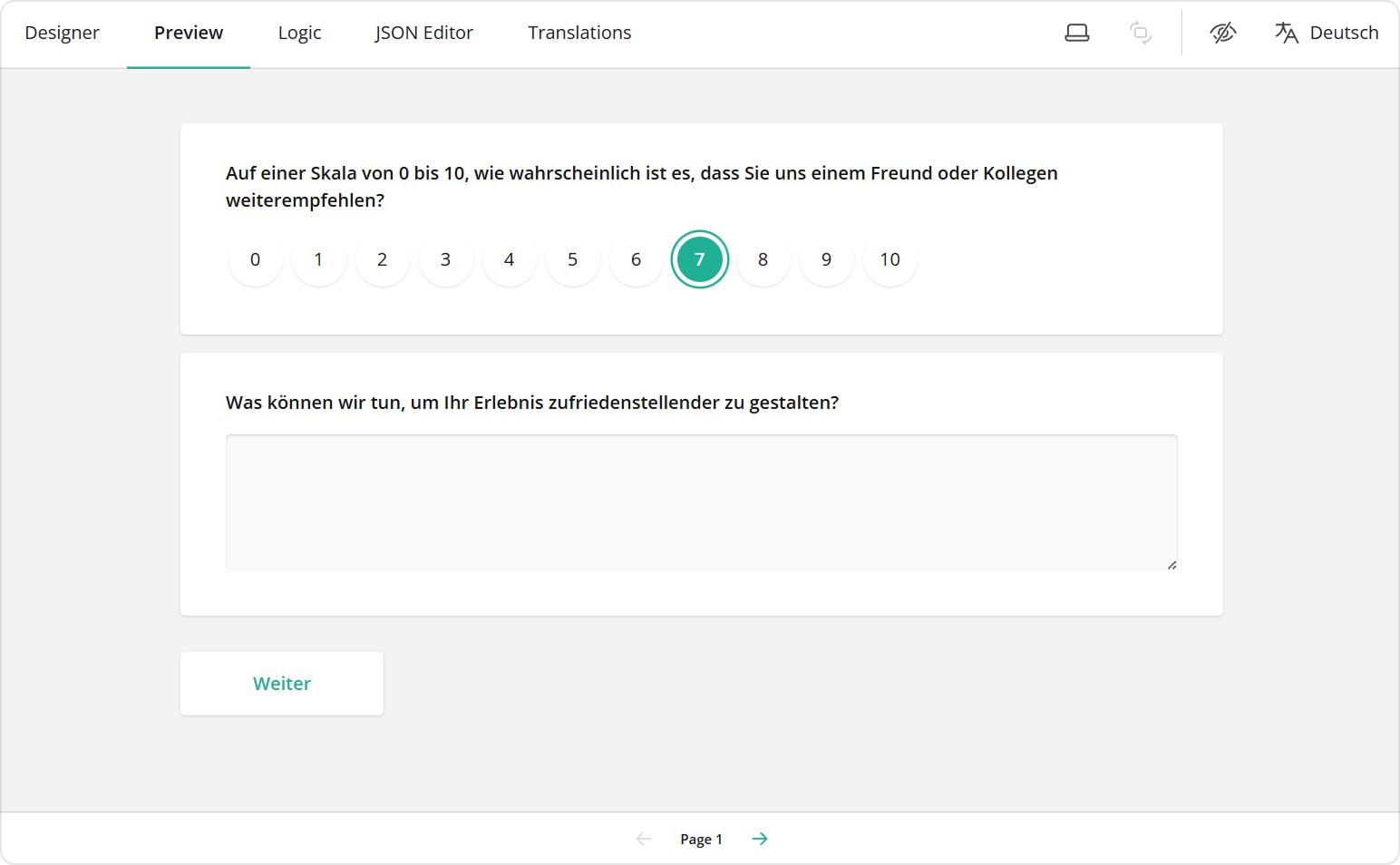 Form Builder Preview