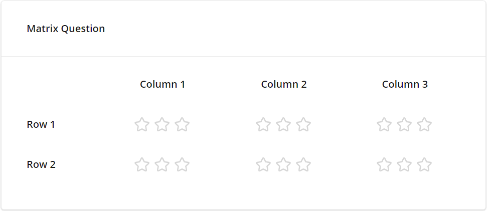 Small stars within Multi-Select Matrix