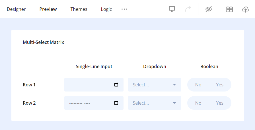 Multiple Textboxes: how to set a column cell type to a Single-Line Input and modify its input type