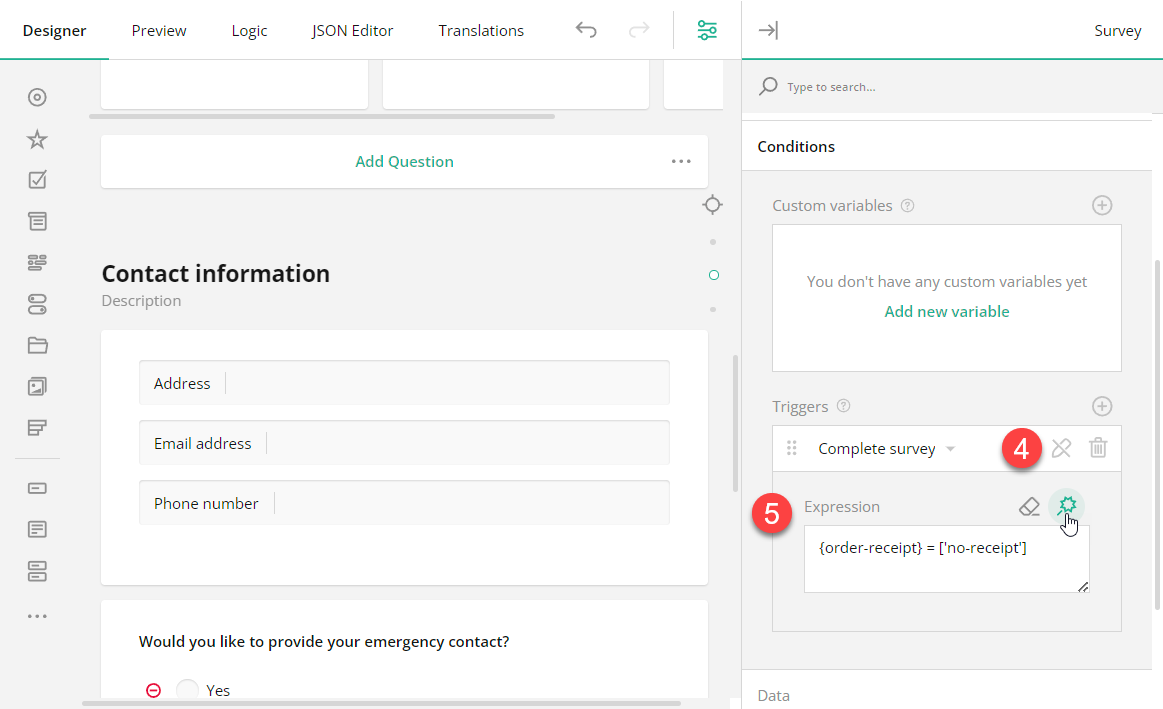 Survey Creator: How to implement "complete survey" logic, part 2