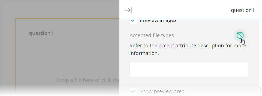 Survey Creator: Hints in the Property Grid